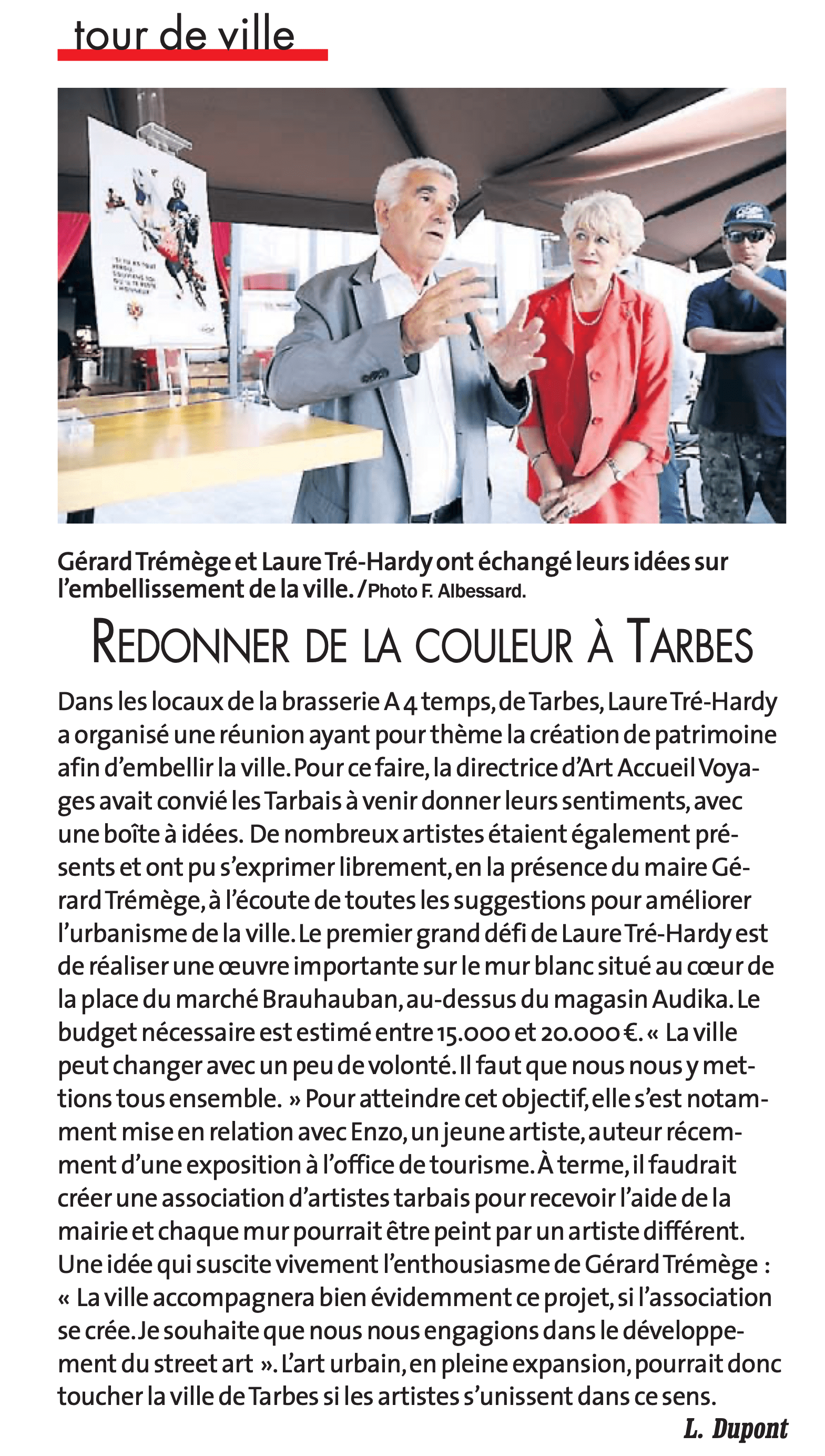 article de presse du journal ladepeche